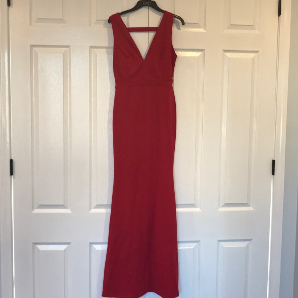 Prom dress, red gown